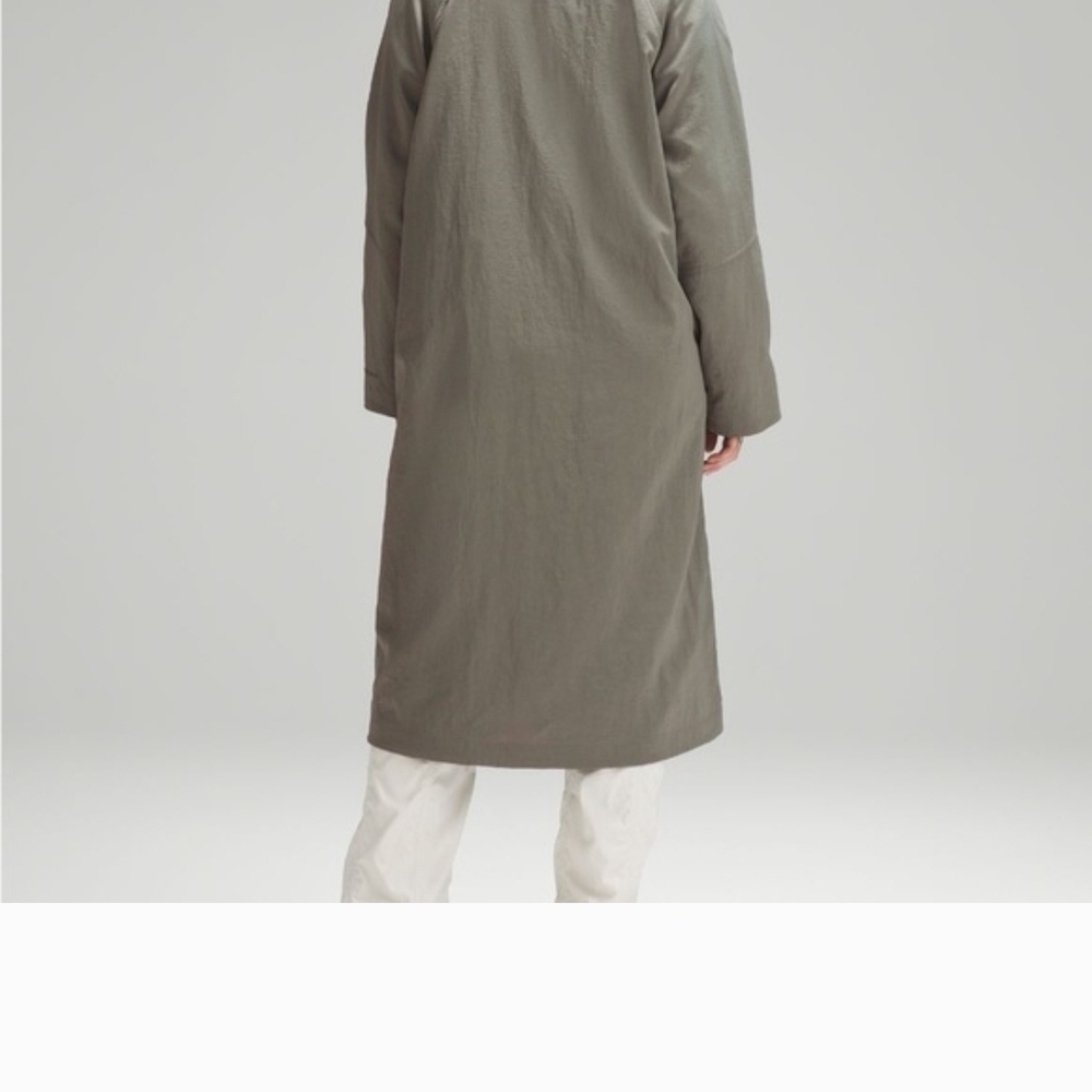 Lululemon Athletica Olive Trench Coat - Picture 2 of 15